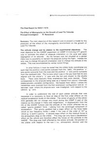 The Effect of Microgravity on the Growth of Lead Tin Telluride