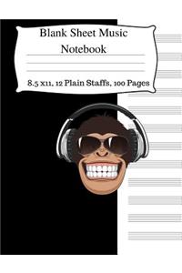 Blank Sheet Music Notebook