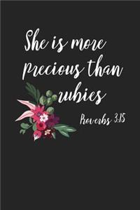 She Is More Precious Than Rubies