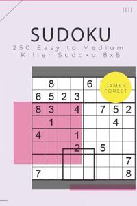250 Easy to Medium Killer Sudoku 8x8
