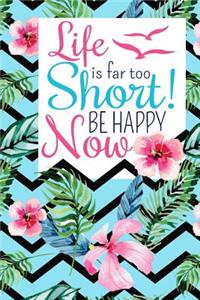 Life Is Far Too Short! Be Happy Now
