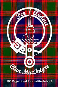 Clan MacIntyre 100 Page Lined Journal/Notebook