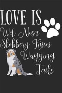 Love Is Wet Noses Slobbery Kisses Wagging Tails