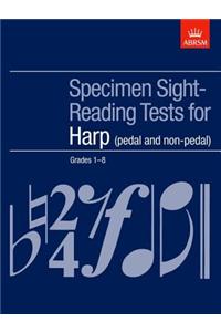 Specimen Sight-Reading Tests for Harp, Grades 1-8 (pedal and non-pedal)