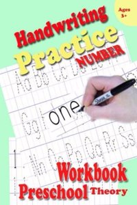 Handwriting Practice Theory: Beginning Number Education Teaching Preschool Workbook Activity Books Leaning Preparing A B C Number 1To25