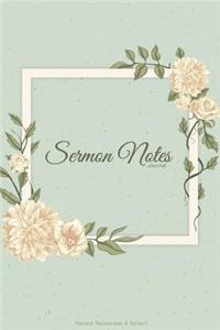 Sermon Notes Journal