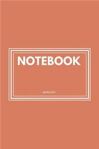 Notebook: Apricot: Notebook 6 X 9: Notebook 50 Sheets: Apricot: Notebook 6 X 9: Notebook 50 Sheets