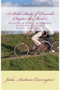 A Bible Study of Proverbs Chapter 27--Book 5