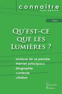 Fiche de lecture Qu'est-ce que les Lumières ? De Emmanuel Kant (Analyse philosophique de référence et résumé complet)