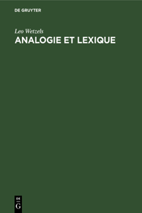 Analogie Et Lexique
