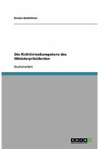 Die Richtlinienkompetenz Des Ministerprasidenten