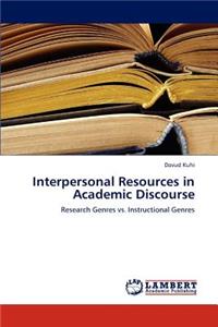 Interpersonal Resources in Academic Discourse