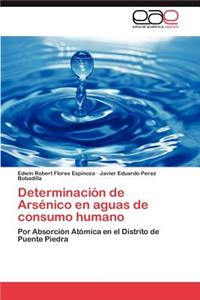 Determinación de Arsénico en aguas de consumo humano