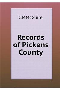 Records of Pickens County