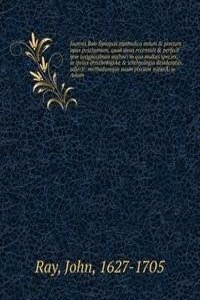 Joannis Raii Synopsis methodica avium & piscium