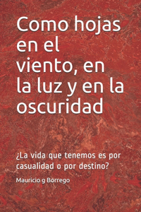 Como hojas en el viento, en la luz y en la oscuridad