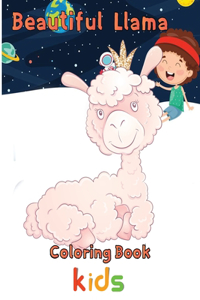 Beautiful Llama Coloring Book kids