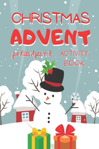 Christmas Advent Activity Book for Kids 4-8