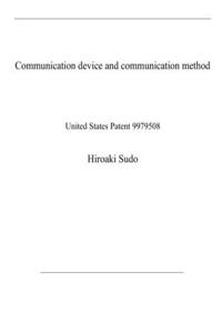 Communication device and communication method