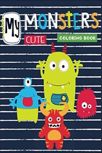 my cute monster coloring book