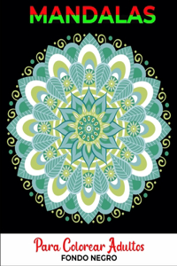Mandalas Para Colorear Adultos Fondo Negro