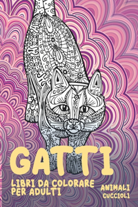 Libri da colorare per adulti - Cuccioli - Animali - Gatti