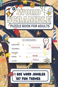 Large Print Word Scramble for Adults