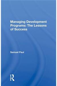 Managing Development Programs