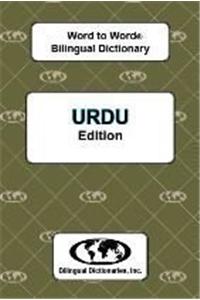 English-Urdu & Urdu-English Word-to-Word Dictionary