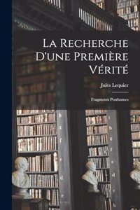Recherche D'une Première Vérité