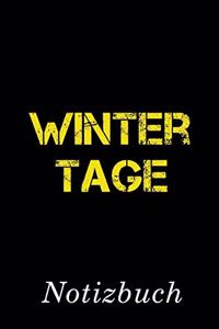 Wintertage Notizbuch