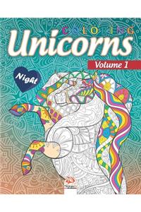 Coloring Unicorns 1 - night