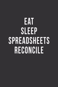 Eat Sleep Spreadsheets Reconcile