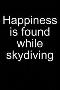 Happiness = Skydiving