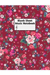 Blank Sheet Music Notebook