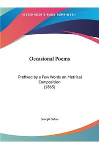 Occasional Poems