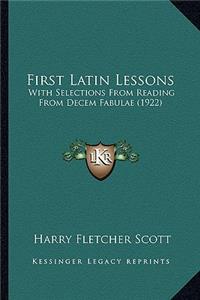 First Latin Lessons