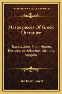 Masterpieces Of Greek Literature