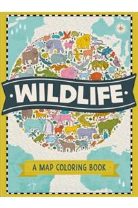 Wildlife: A Map Coloring Book