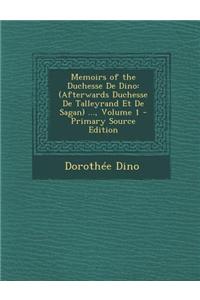 Memoirs of the Duchesse de Dino