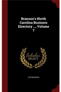 Branson's North Carolina Business Directory ..., Volume 7