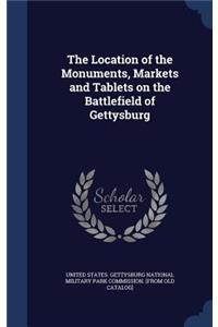 The Location of the Monuments, Markets and Tablets on the Battlefield of Gettysburg