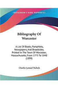 Bibliography Of Worcester