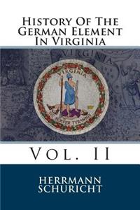 History of the German Element in Virginia