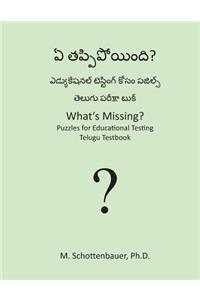 What's Missing? Puzzles for Educational Testing