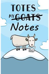 Totes My (Goats) Notes Journal