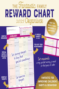 2025 Family Reward Chart Organiser Wall