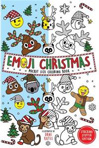 Emoji Christmas Pocket Size Coloring Book