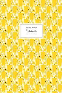 Graph Paper Notebook - Square Grid Journal: Extra Large 8.5 X 11, Soft Cover, Yellow