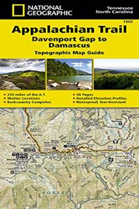 Appalachian Trail: Davenport Gap to Damascus Map [North Carolina, Tennessee]